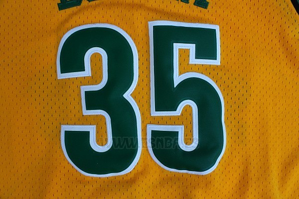 Camiseta Historic Seattle SuperSonics Kevin Durant #35 Amarillo